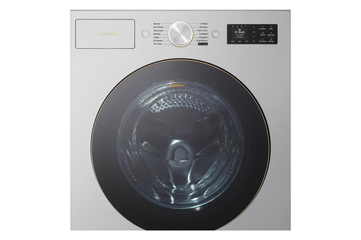 LG SIGNATURE 5.8 cu. ft. Mega Capacity Smart Front Load Washer with TurboWash® 360(degree), Built-In Intelligence, ezDispense® and Hybrid Electronic Controls with LCD Display