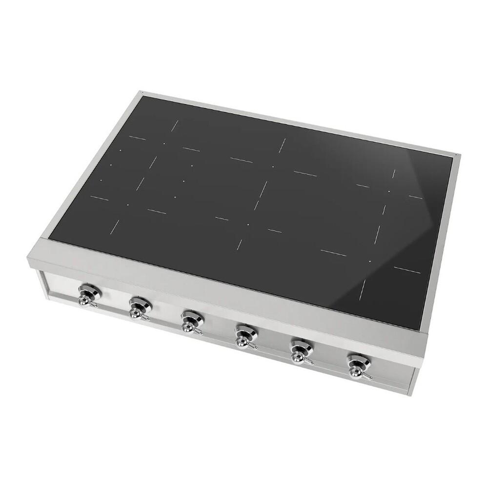 ILVE UHCPI366NSSC Nostalgie II 36 inch Built-In Induction Rangetop with 6 Elements (Chrome)