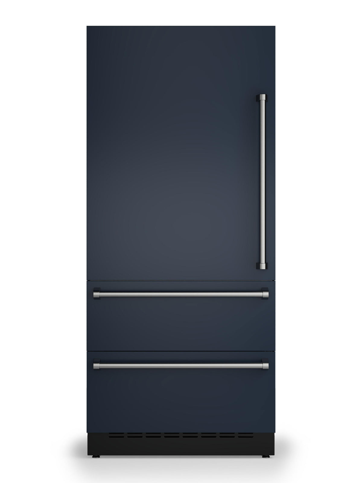 36"W. Integrated Bottom Freezer Door Panel Left Hinge - Slate Blue
