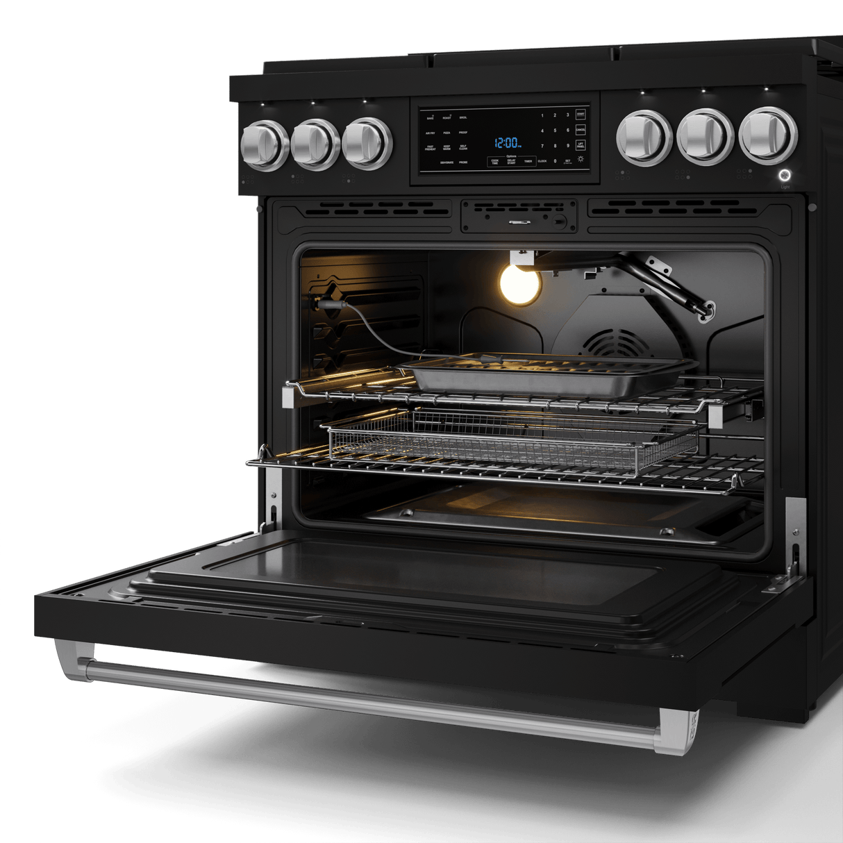 36 Inch Professional Lp Range With Tilt Panel Touch Control In Black/stainless Steel Gordon Ramsay Series