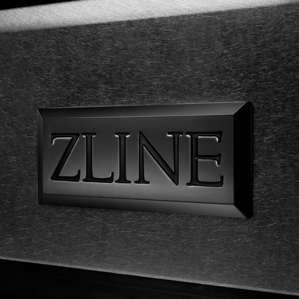 ZLINE Designer Collection 30 in. 4.2 cu. ft. Paramount Dual Fuel Range with 4 Burner Gas Cooktop and Electric Convection Oven in Black Satin Stainless Steel with Matte Black and Champagne Bronze Accents (SDRBSZ-30-MBCB)