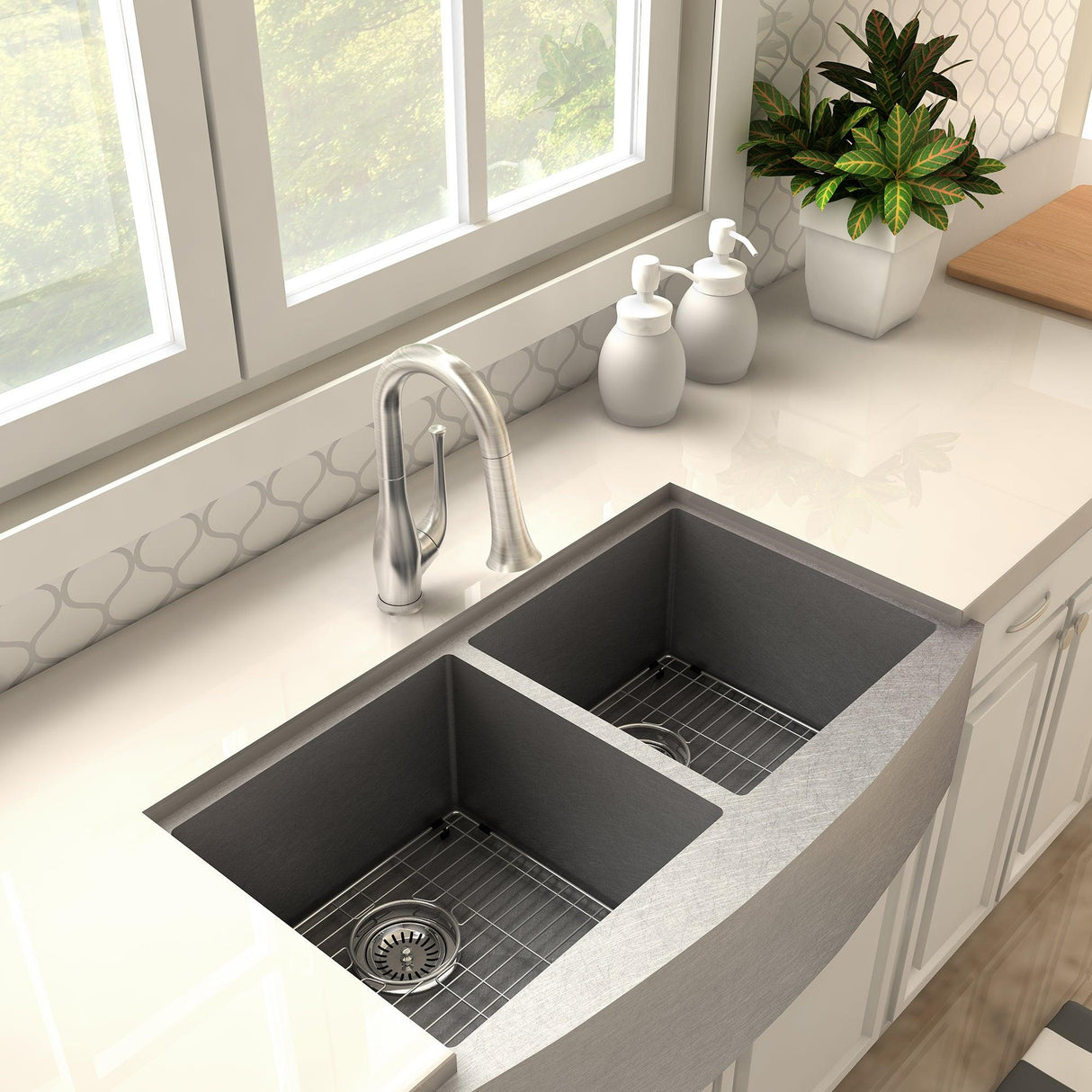 ZLINE Shakespeare Kitchen Faucet in Brushed Nickel (SHK-KF-BN)