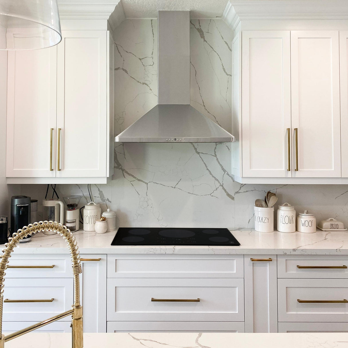 ZLINE Sierra Kitchen Faucet in Polished Gold (SRA-KF-PG)