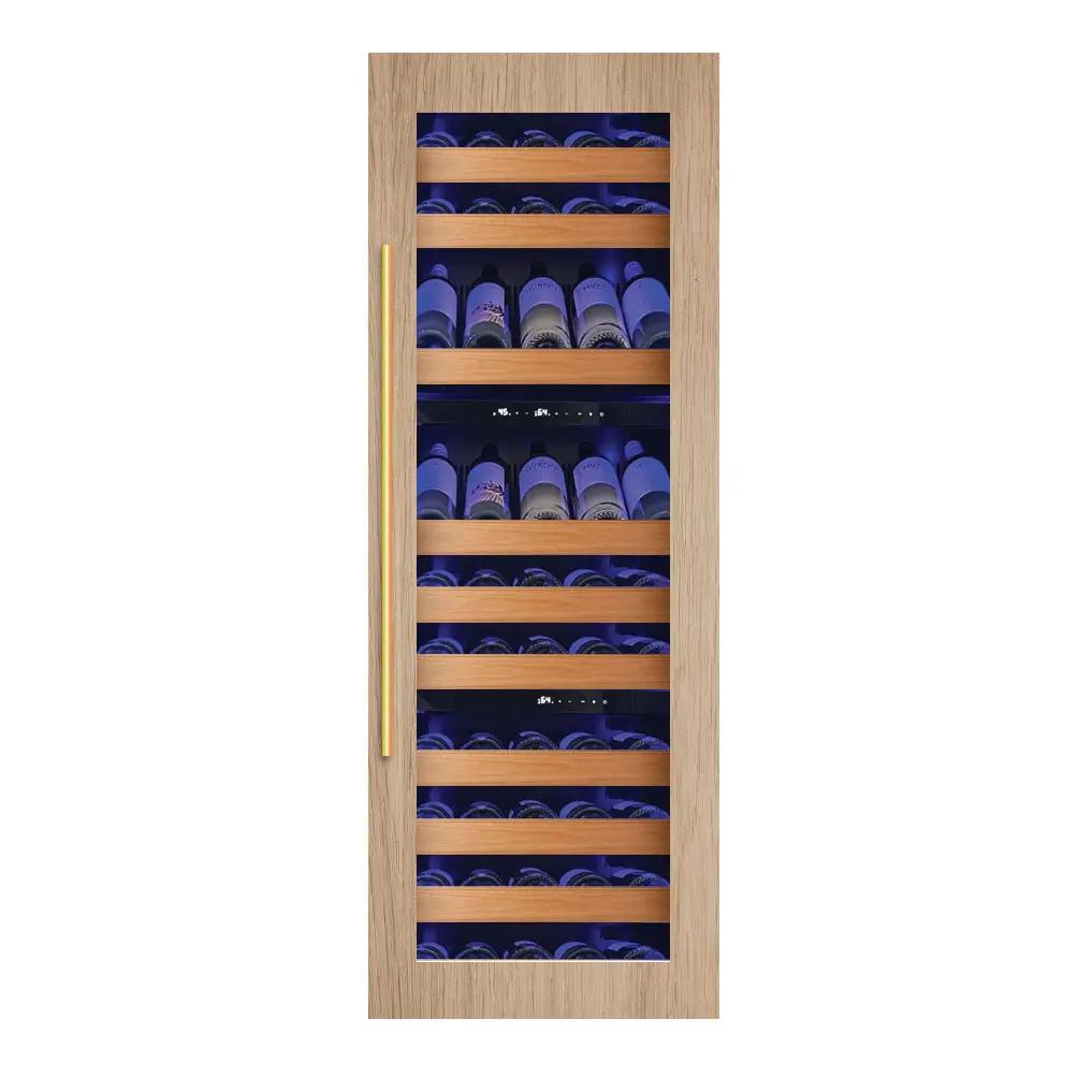 Tall Built-in 3 Zone Wine Panel Ready Glass (fits 24" x 70in - 84in opening)