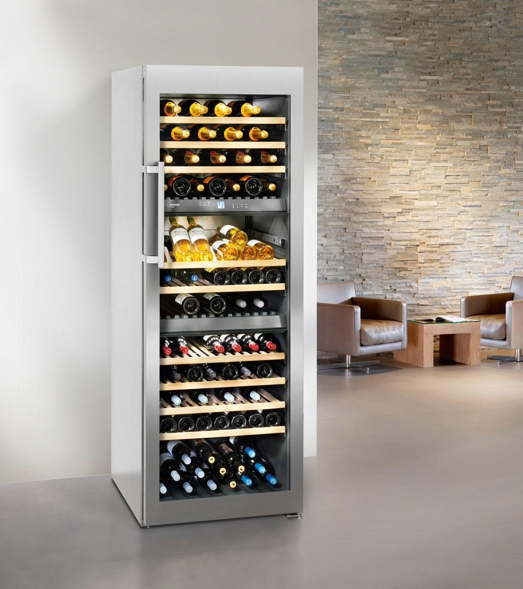 Multi-temperature wine fridge