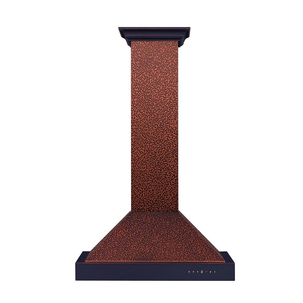 ZLINE 48" Designer Series Embossed Copper Finish Wall Range Hood (KB2-EBXXX-48)