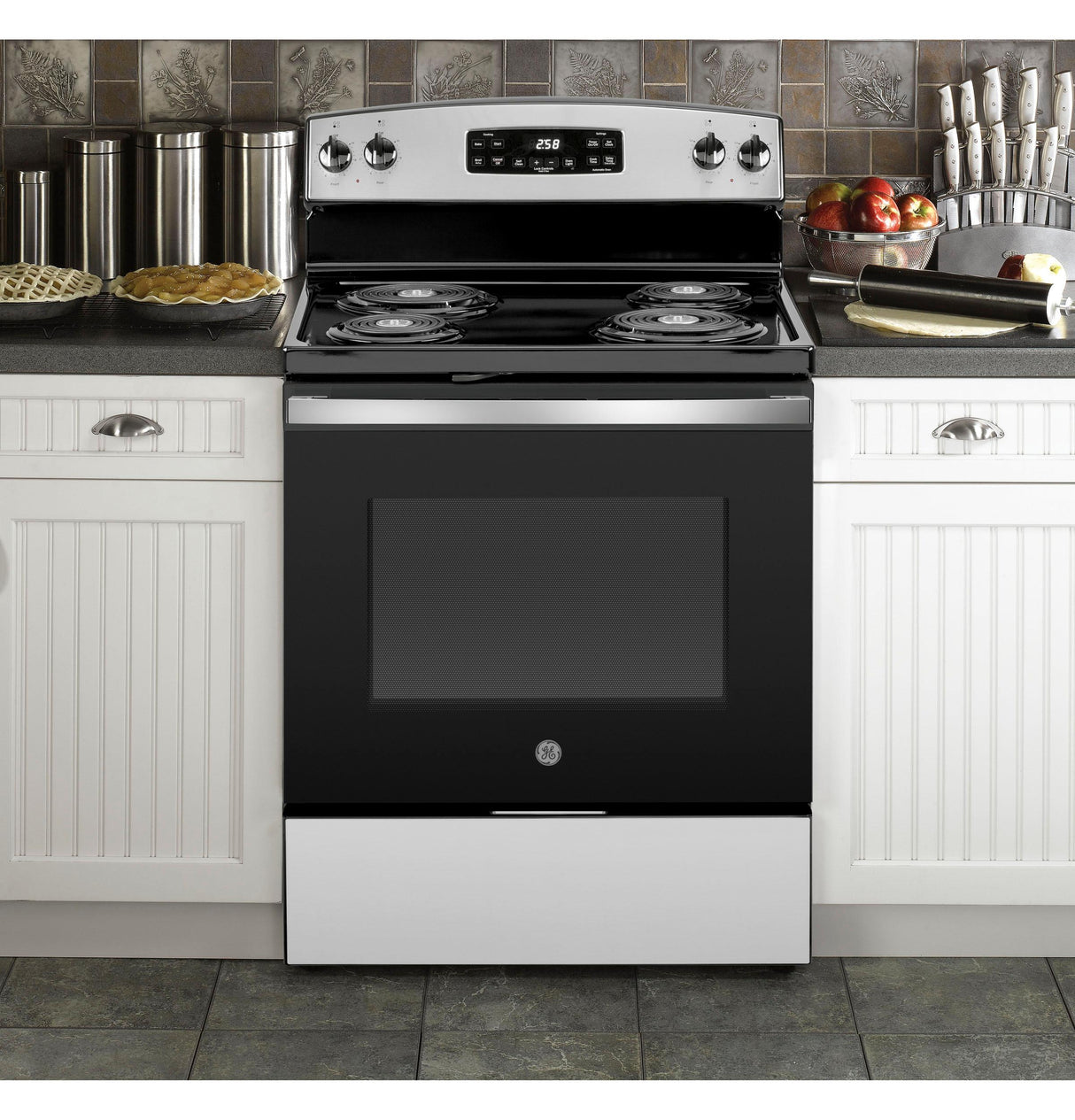 GE® 30" Free-Standing Self-Clean Electric Range