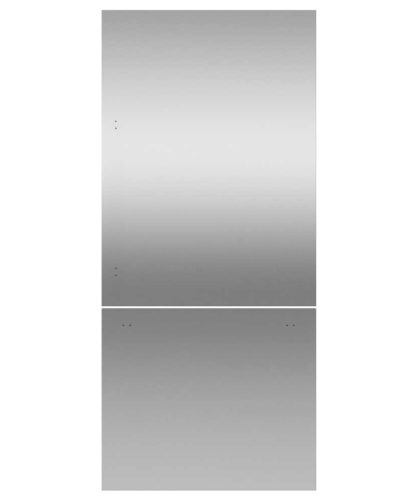 Door panel for Integrated Refrigerator Freezer, 36", Right Hinge