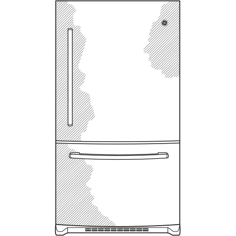 GE® ENERGY STAR® 24.8 Cu. Ft. Bottom-Freezer Drawer Refrigerator