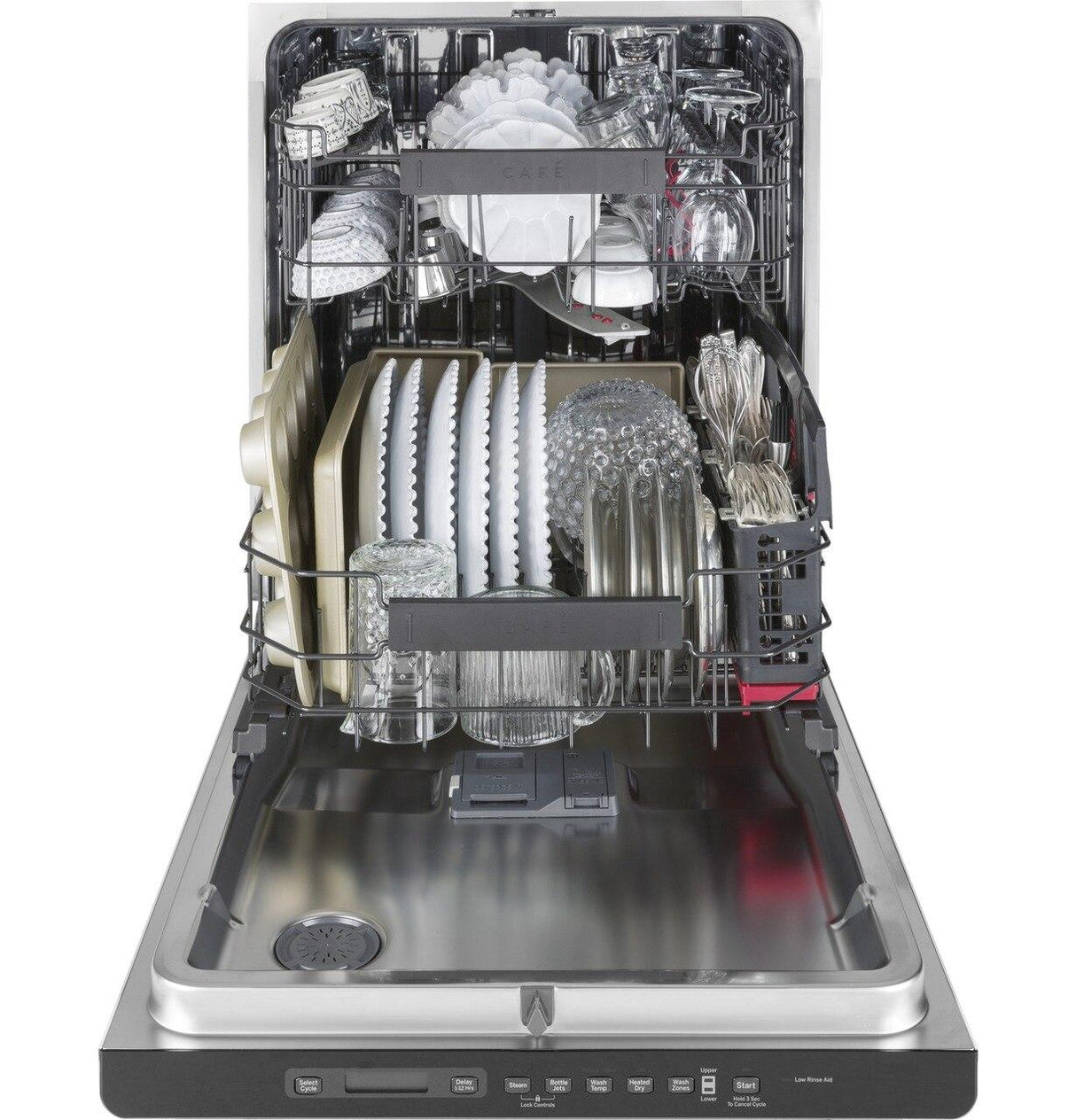 Café™ Stainless Interior Built-In Dishwasher with Hidden Controls