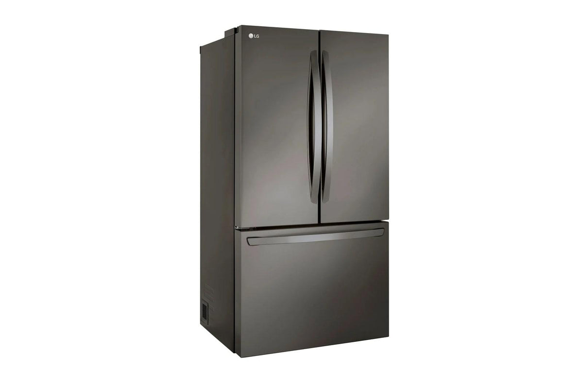 36" Wide, 27 cu ft. 3 Door French Door, C/Depth Refrigerator with Internal Water Dispenser, PrintProof Black Stainless Steel