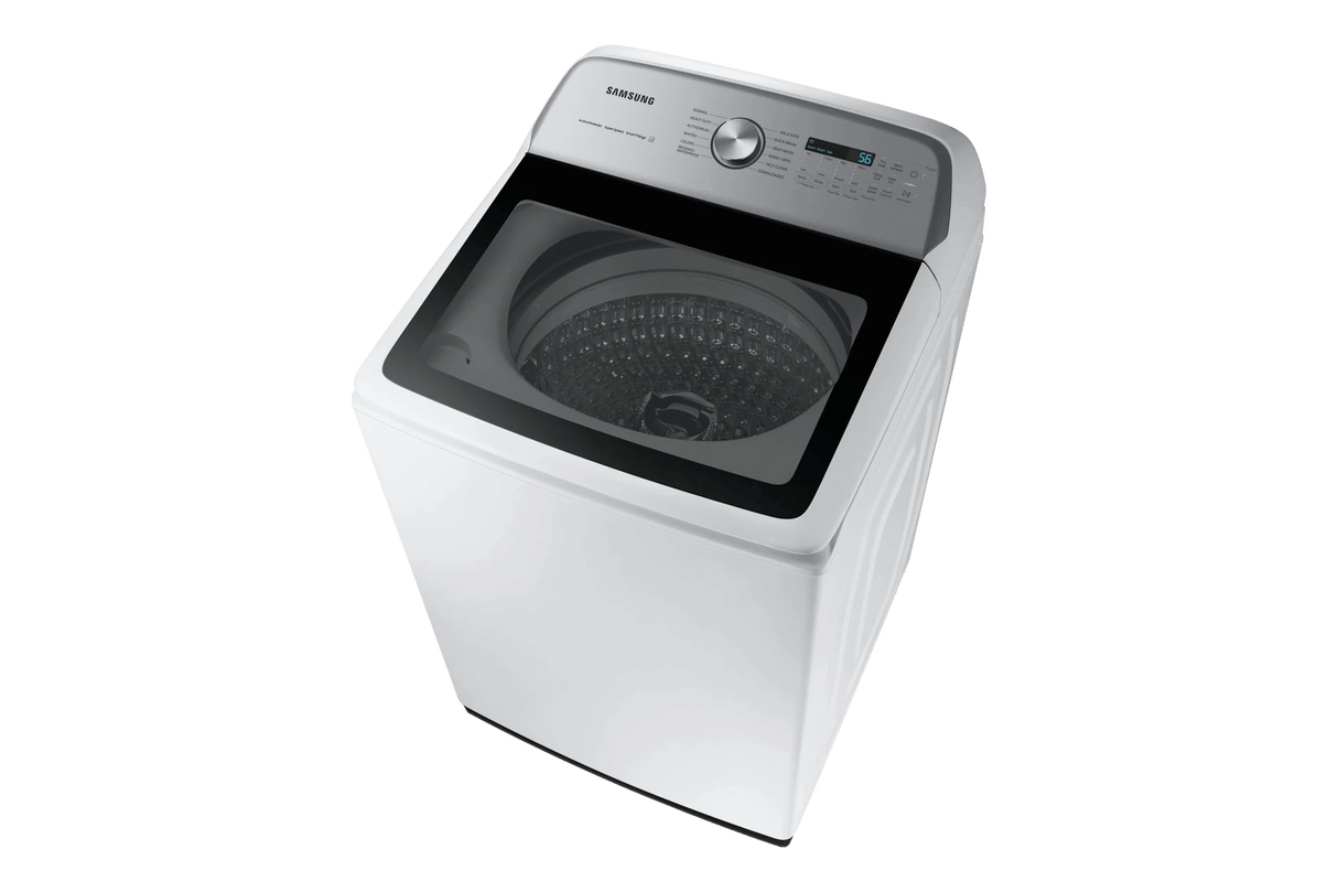 5.4 cu. ft. Extra-Large Capacity Smart Top Load Washer with ActiveWave™ Agitator and Super Speed Wash in White