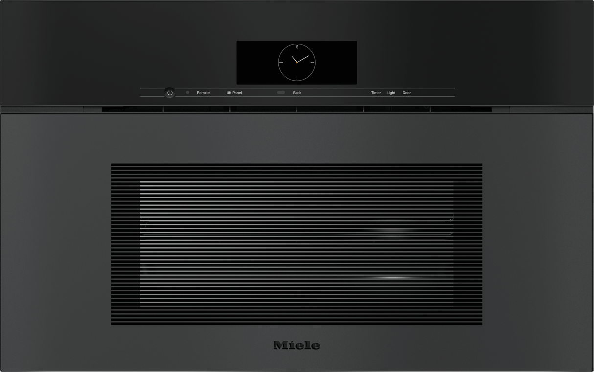 DGC 7870X Obsidian Black matte - 30" Handleless compact Combi-Steam Oven XL for steam cooking, baking, roasting with roast probe + menu cooking.