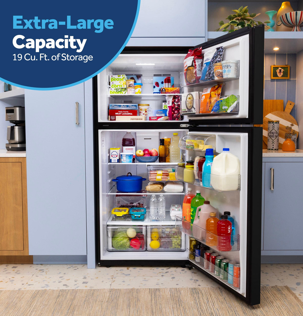 GE 19 Cu. Ft. Garage Ready Top-Freezer Refrigerator
