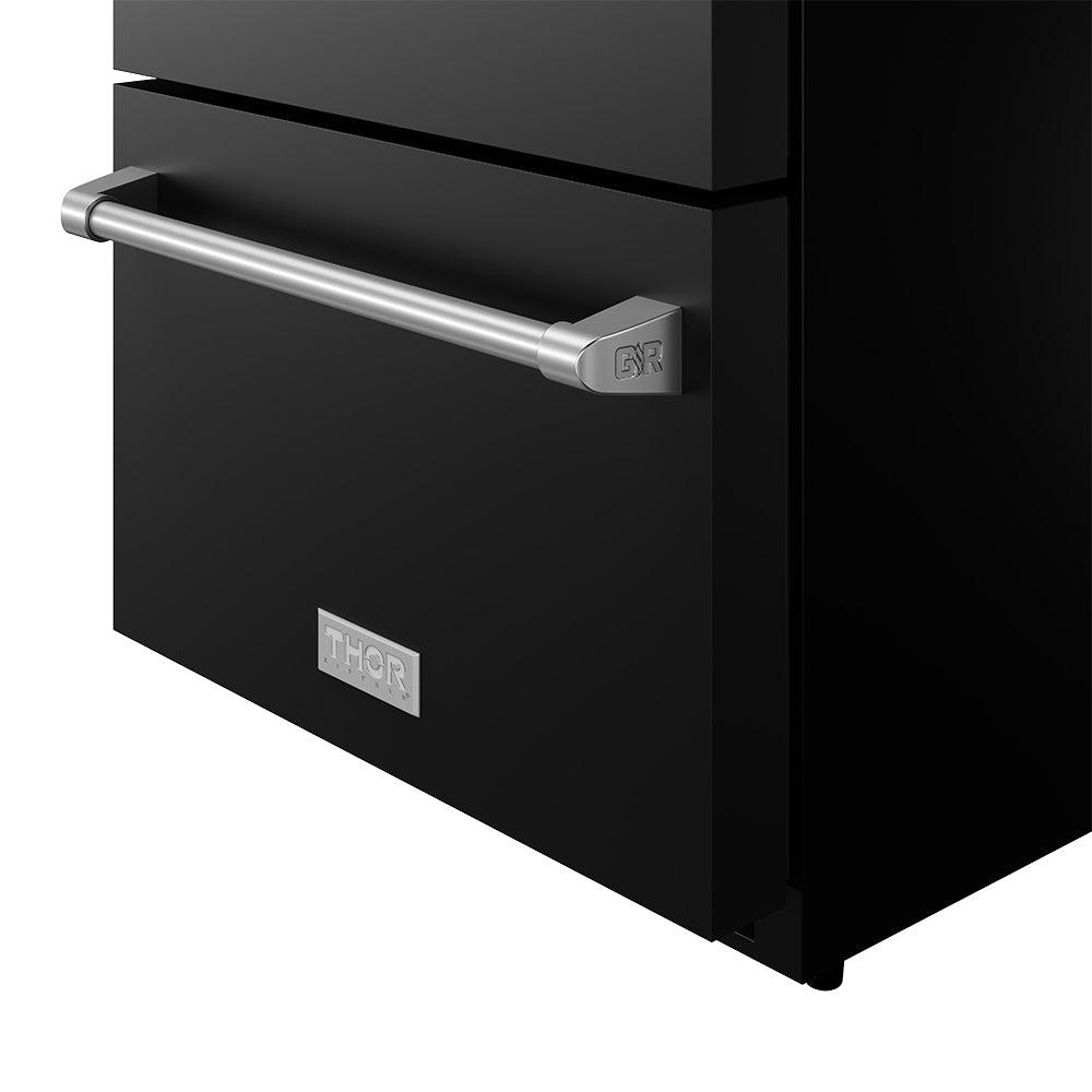 24 Inch Undercounter Built-in or Freestanding Drawer Refrigerator - Black/stainless Steel Gordon Ramsay Series