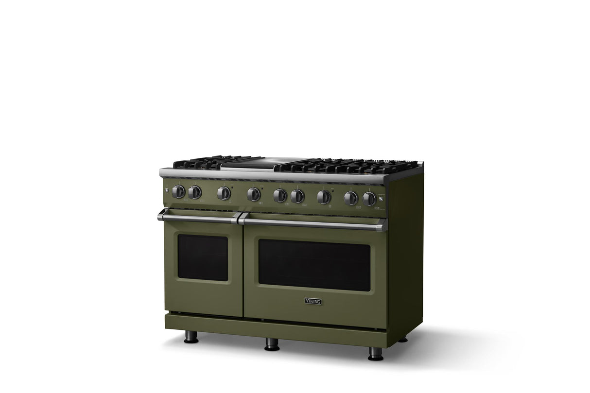 48"W. Sealed Burner Gas Range (Burner: 6g, Finish: Martini, Trim: Polished Chrome, Fuel: Natural Gas)