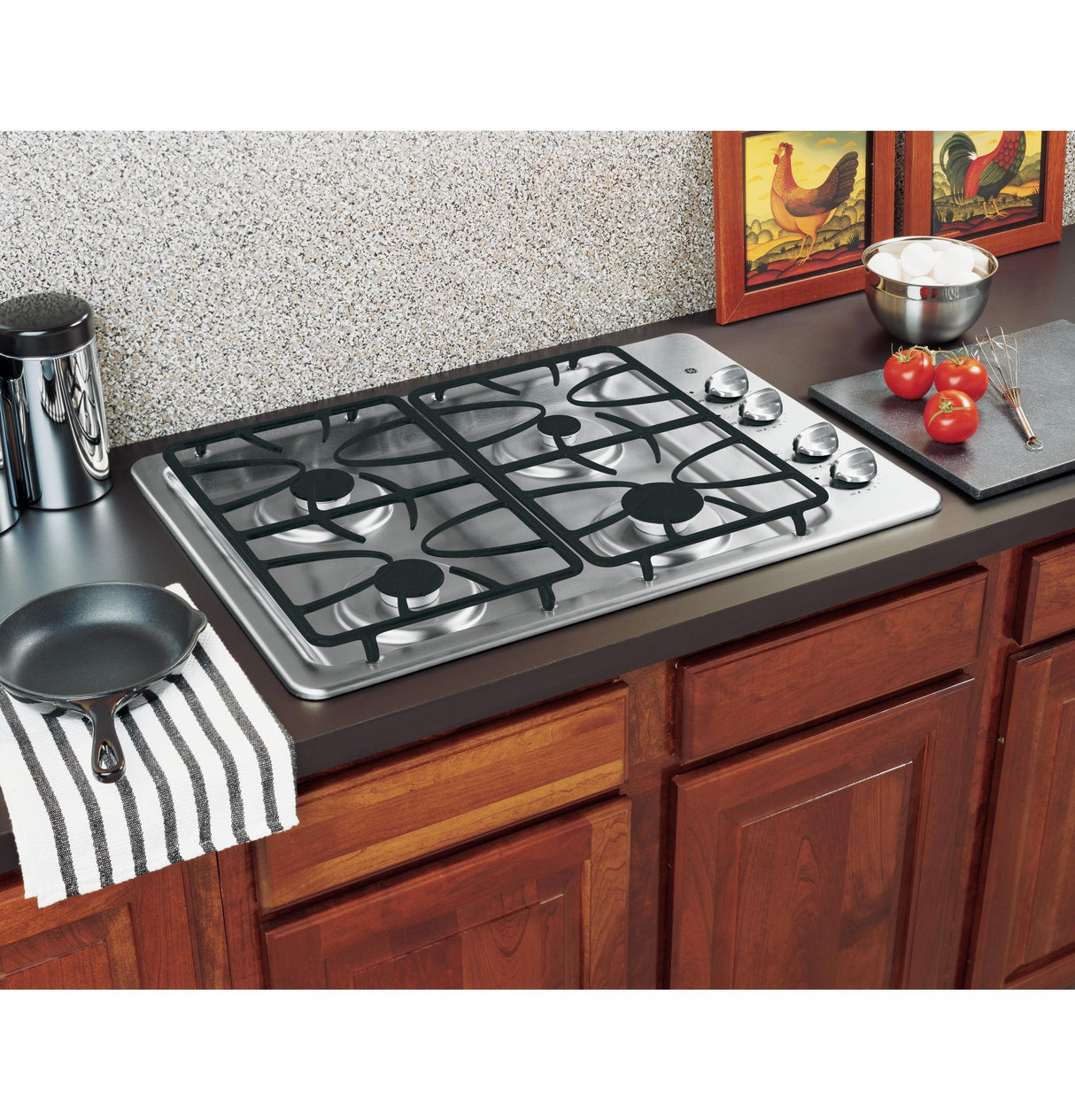 GE® 30" Built-In Gas Cooktop