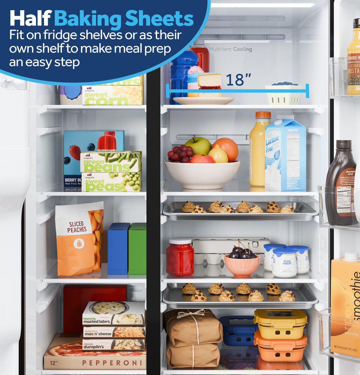 GE® 23.6 Cu. Ft. Counter-Depth Side-By-Side Refrigerator with Extra Tall Dispenser and In-Door Icemaker