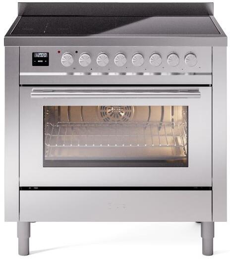 Professional Plus II 36 Inch Electric Freestanding Range in Stainless Steel with Trim