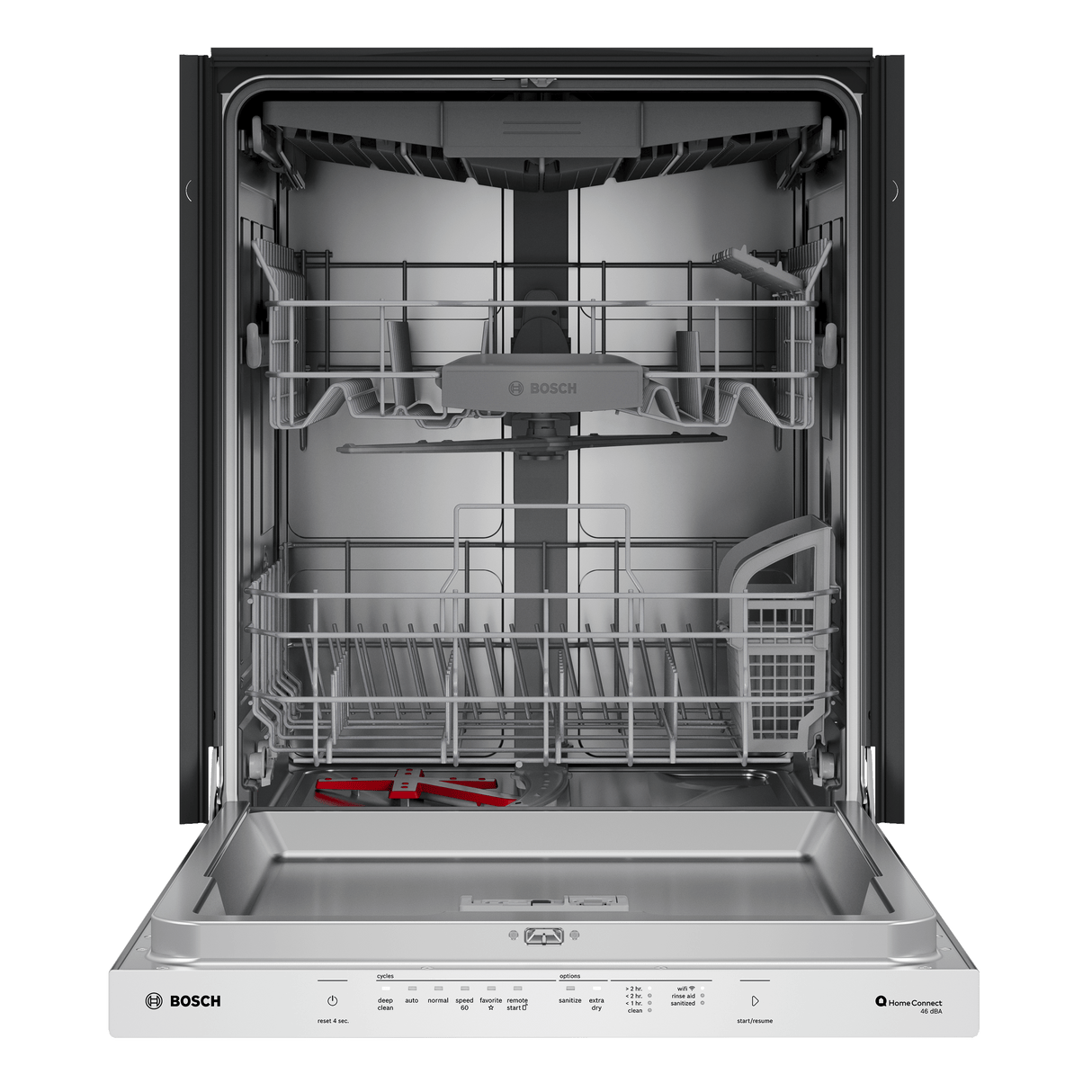 300 Series, built-under dishwasher, 24'', Brushed steel anti-fingerprint