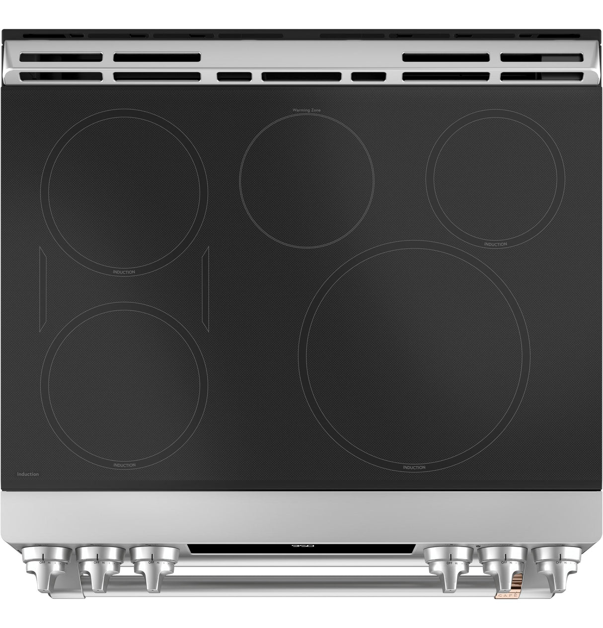 Café™ 30" Smart Slide-In, Front-Control, Induction and Convection Double-Oven Range