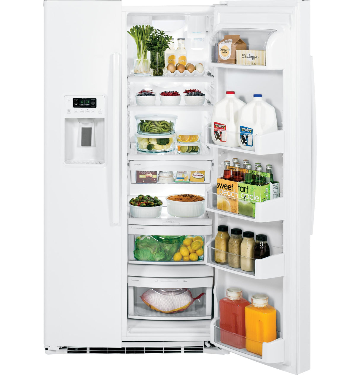 GE® ENERGY STAR® 25.3 Cu. Ft. Side-By-Side Refrigerator