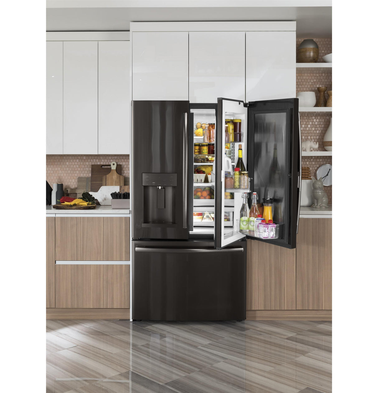 GE® 27.7 Cu. Ft. French-Door Refrigerator with Door In Door