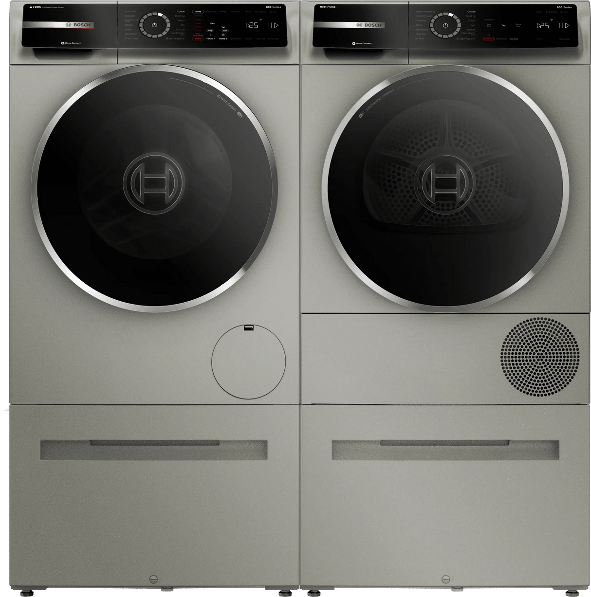 800 Series Heat Pump Dryer Pearl Steel