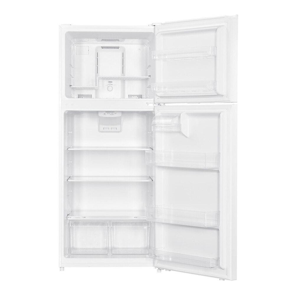 Verona VEFTF2817RWH 28 inch Top Freezer Refrigerator with 17.6 cu. ft. Total Capacity, Reversible Doors, Recessed Handle, Energy Star (White)