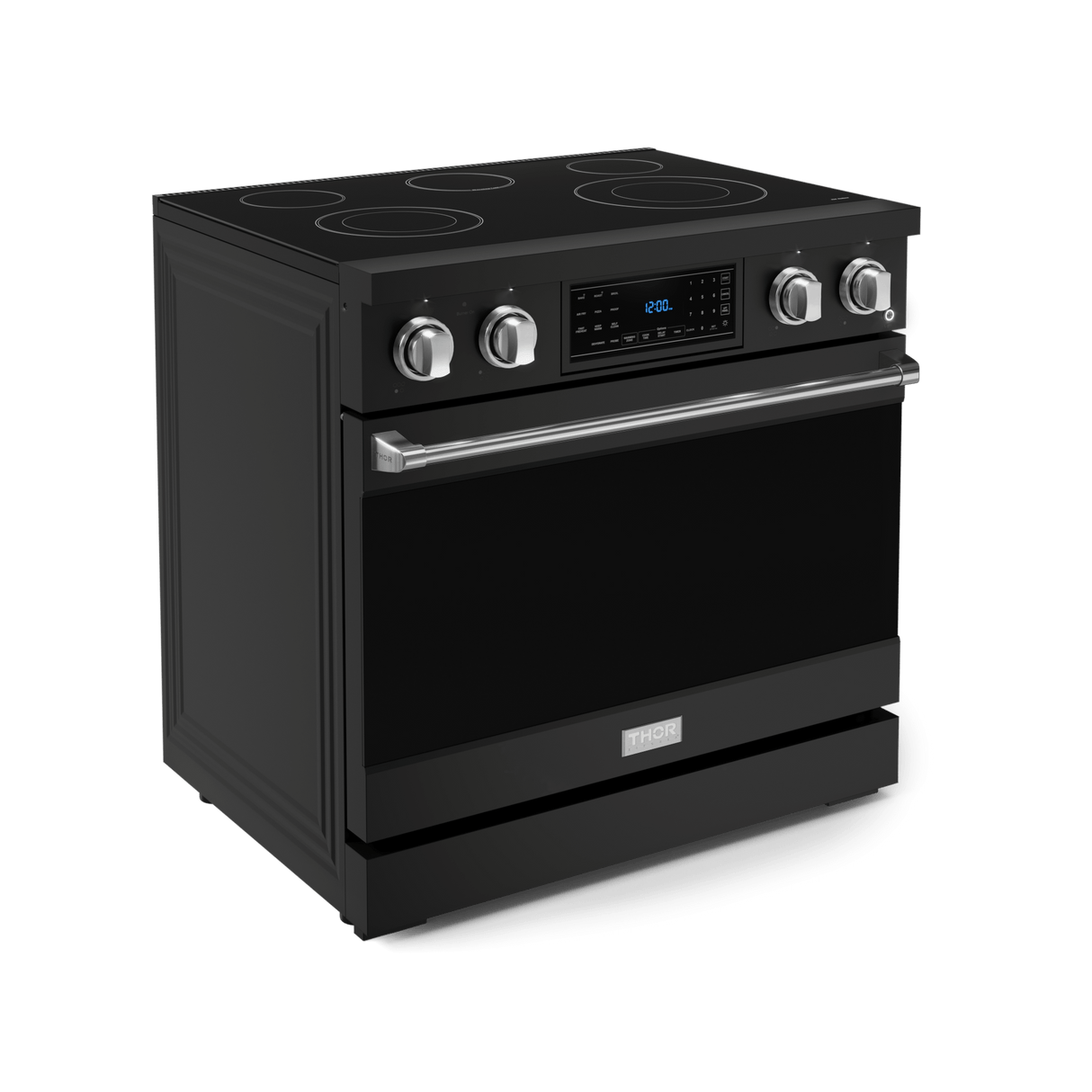 36 Inch Professional Electric Range With Tilt Panel Touch Control In Black/stainless Steel Gordon Ramsay Series