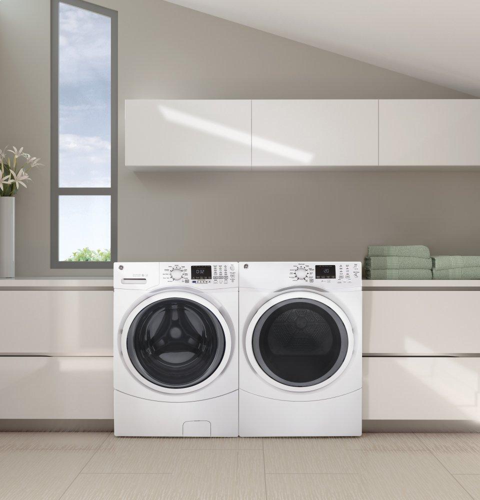 GE® 7.5 cu. ft. Capacity Front Load Gas Dryer with Steam