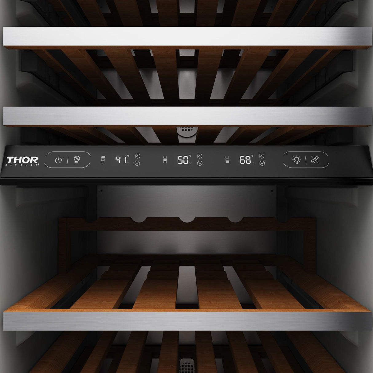 Thor Kitchen 24-inch Built-in Column Wine Cooler, Panel Ready - Xrf24cwc-ss