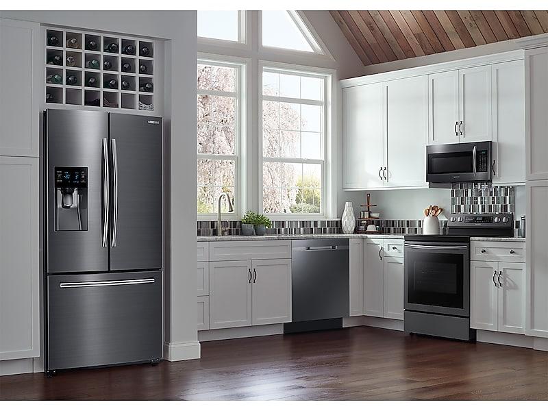 5.9 cu. ft. Freestanding Electric Range with True Convection in Black Stainless Steel