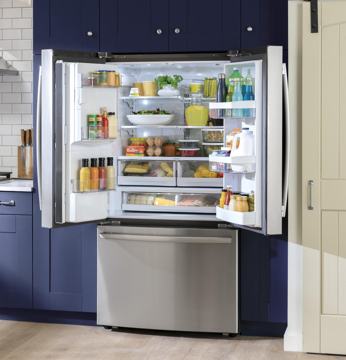 GE® ENERGY STAR® 22.1 Cu. Ft. Counter-Depth French-Door Refrigerator