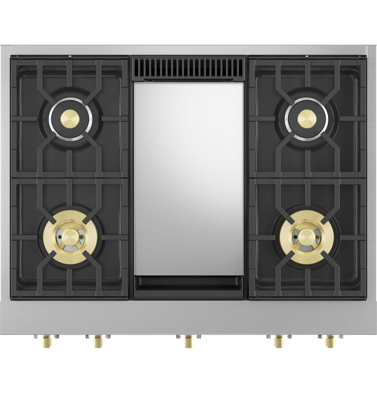 Monogram 36" Professional Gas Rangetop with 4 Burners and Griddle