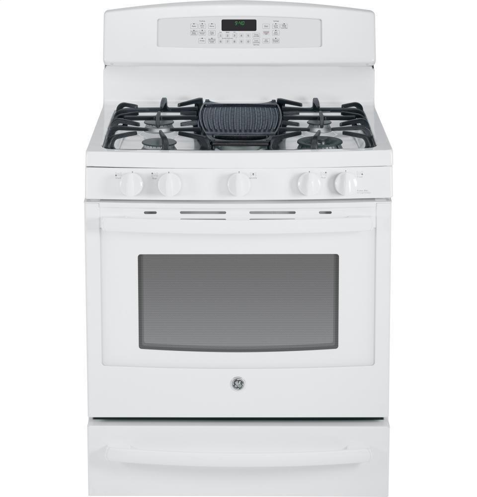 GE Profile Series 30" Dual-Fuel Free-Standing Range with Warming Drawer