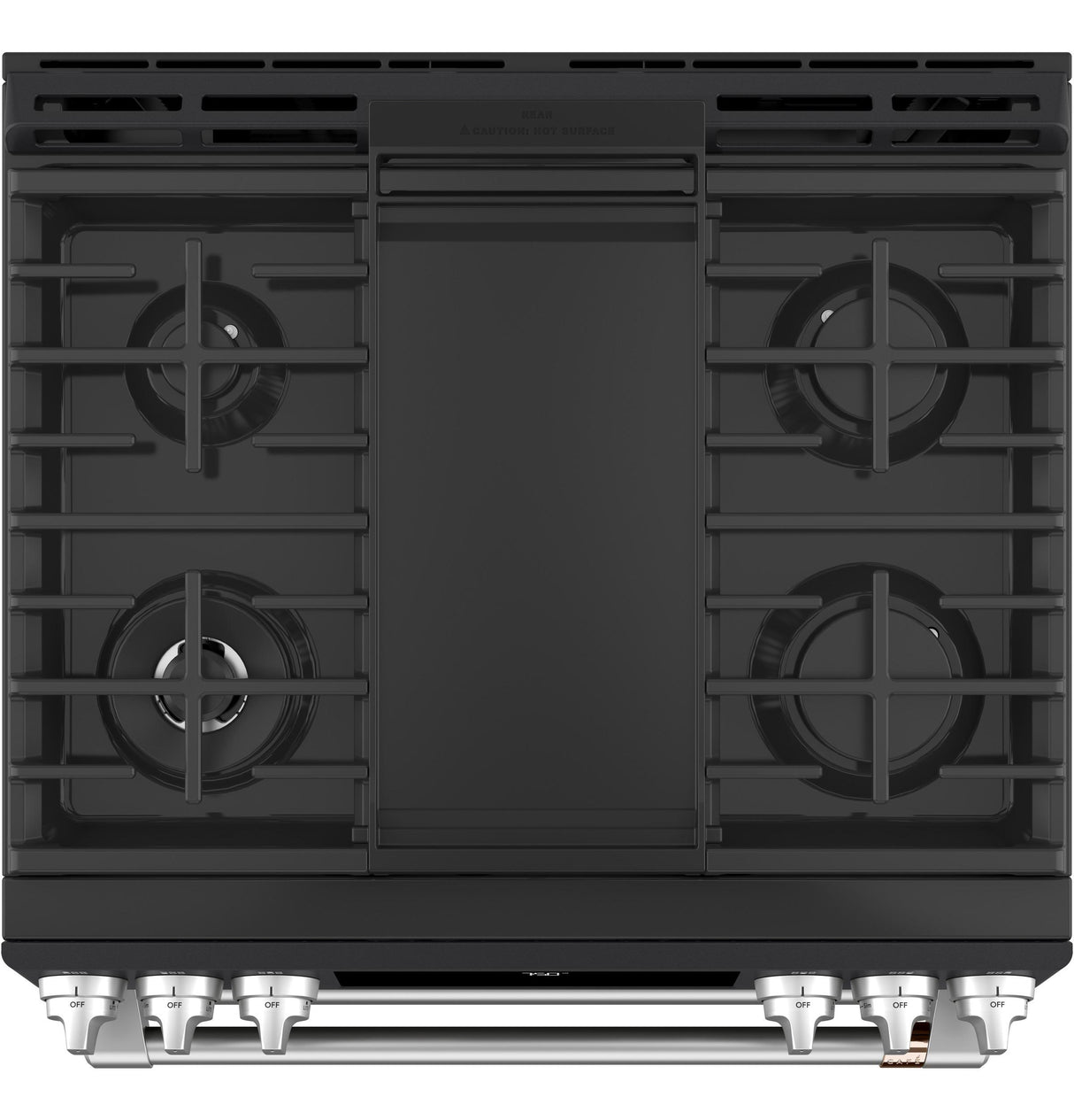 Café™ 30" Smart Slide-In, Front-Control, Gas Double-Oven Range with Convection