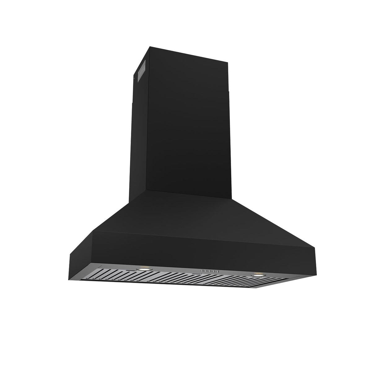 36" Professional Wall Mount Pyramid Range Hood In Black