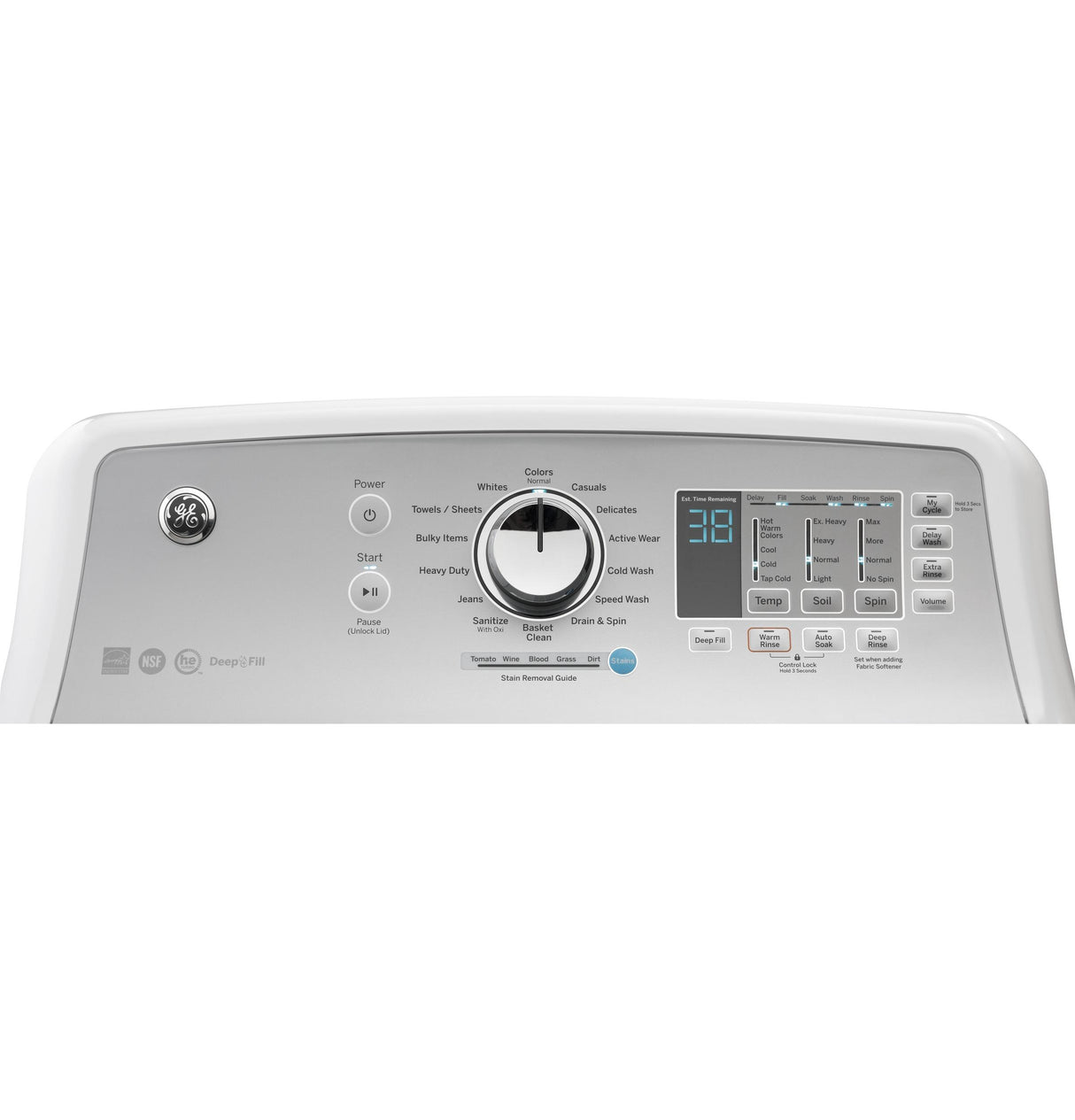GE® 4.6 cu. ft. Capacity Washer with Stainless Steel Basket