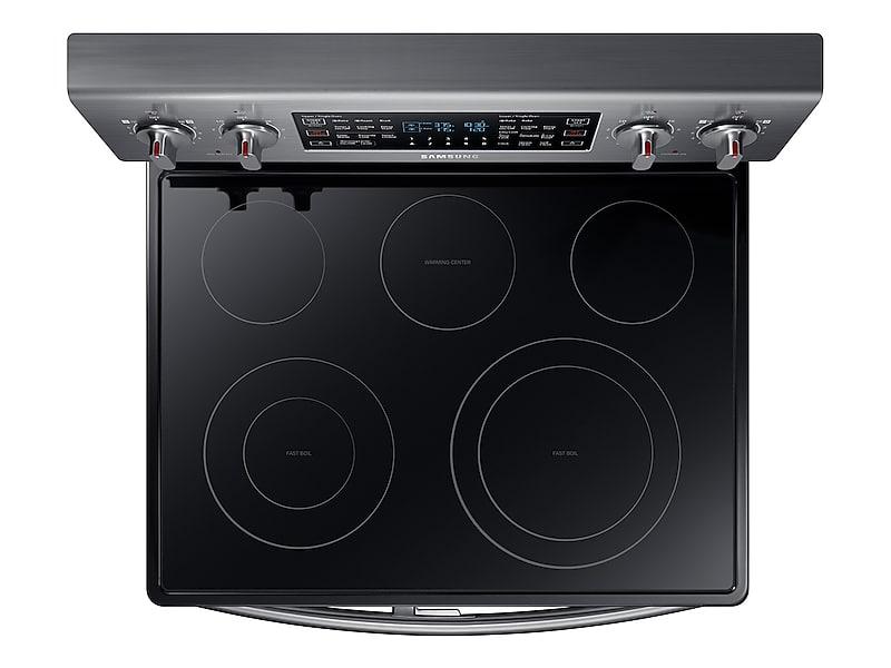 5.9 cu ft. Smart Freestanding Electric Range with Flex Duo™ & Dual Door in Black Stainless Steel