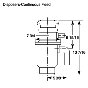 GE DISPOSALL® 1/2 HP Continuous Feed Garbage Disposer Corded