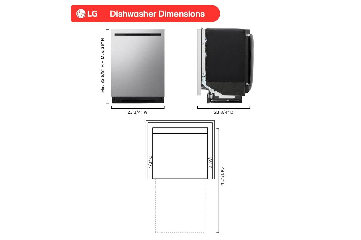 Smart Top Control FlushFit Design Dishwasher - LDNPQ445S
