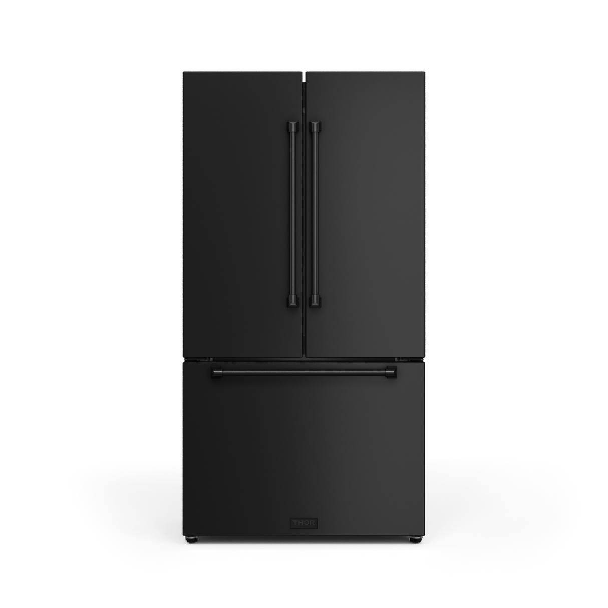 36 Inch 20.3 Cu Ft French Door Counter Depth Refrigerator With Ice Maker In Black Gordon Ramsay Series