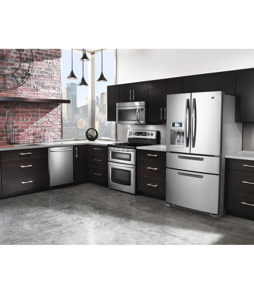 6.7 cu. ft. capacity double oven electric range with Dual-Choice element