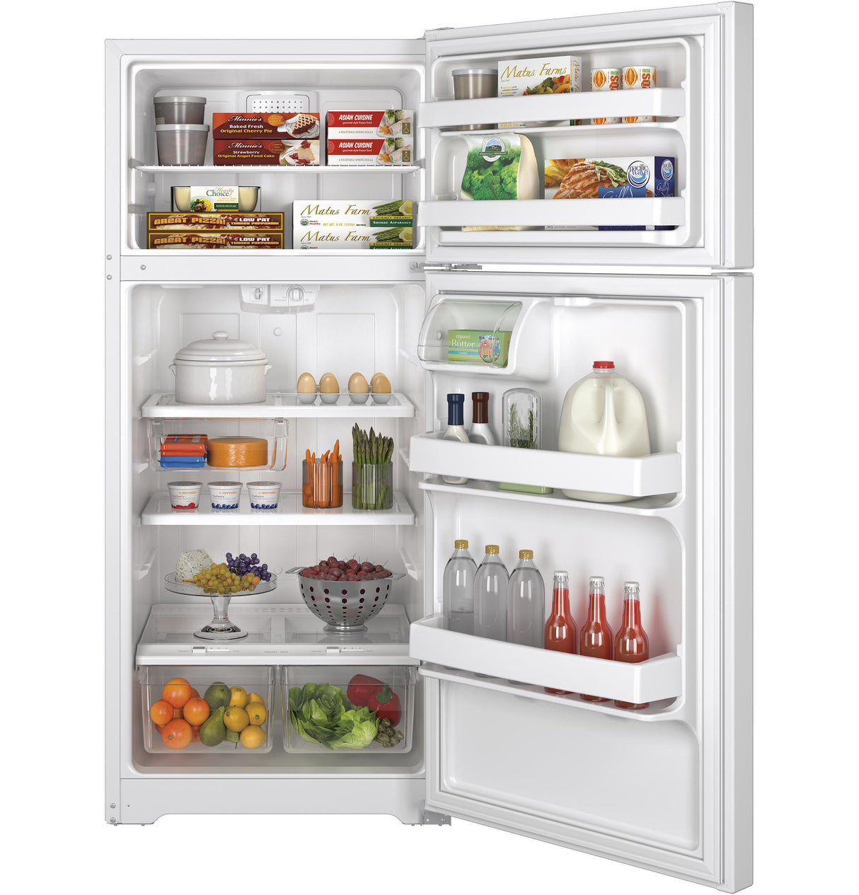 GE® ENERGY STAR® 15.5 Cu. Ft. Top-Freezer Refrigerator