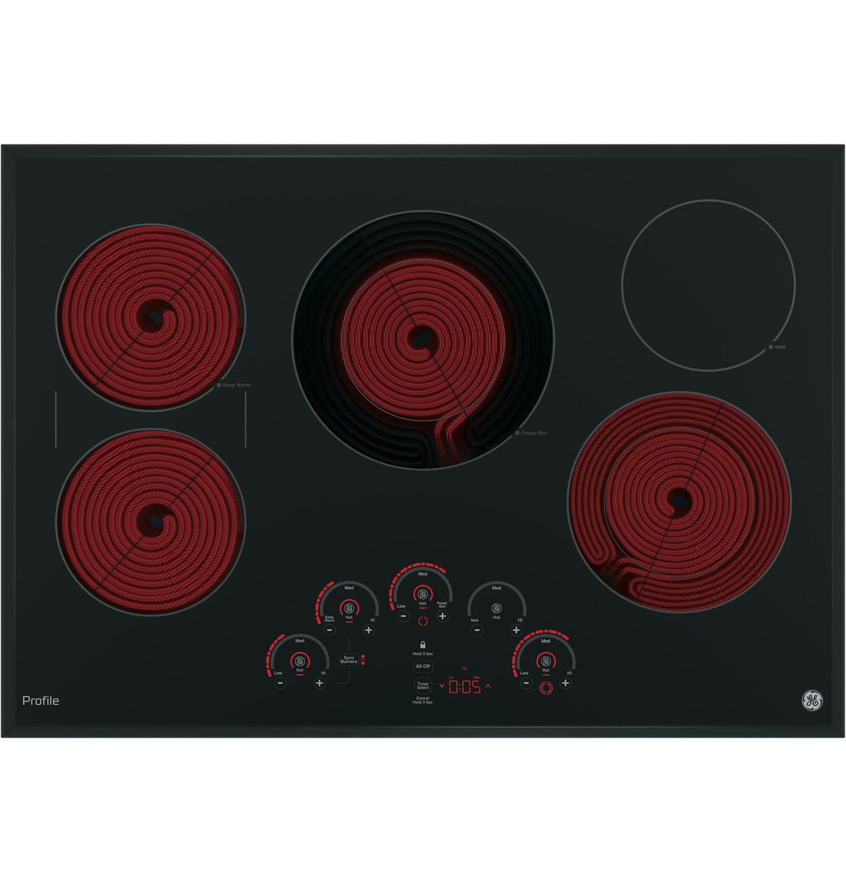 GE Profile™ 30" Built-In Touch Control Electric Cooktop