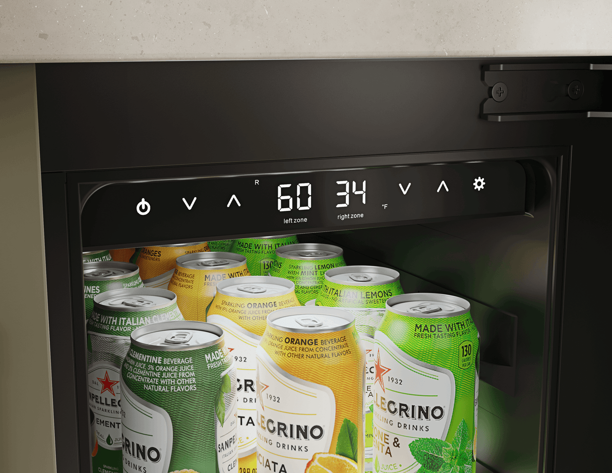 Presrv Wine & Bev Cooler, 24in UC, Panel Ready, French Door