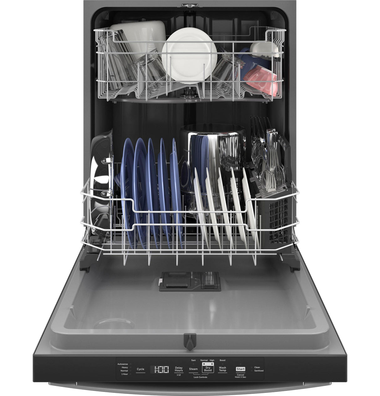 GE ENERGY STAR Top Control with Plastic Interior Dishwasher with Sanitize Cycle & Dry Boost