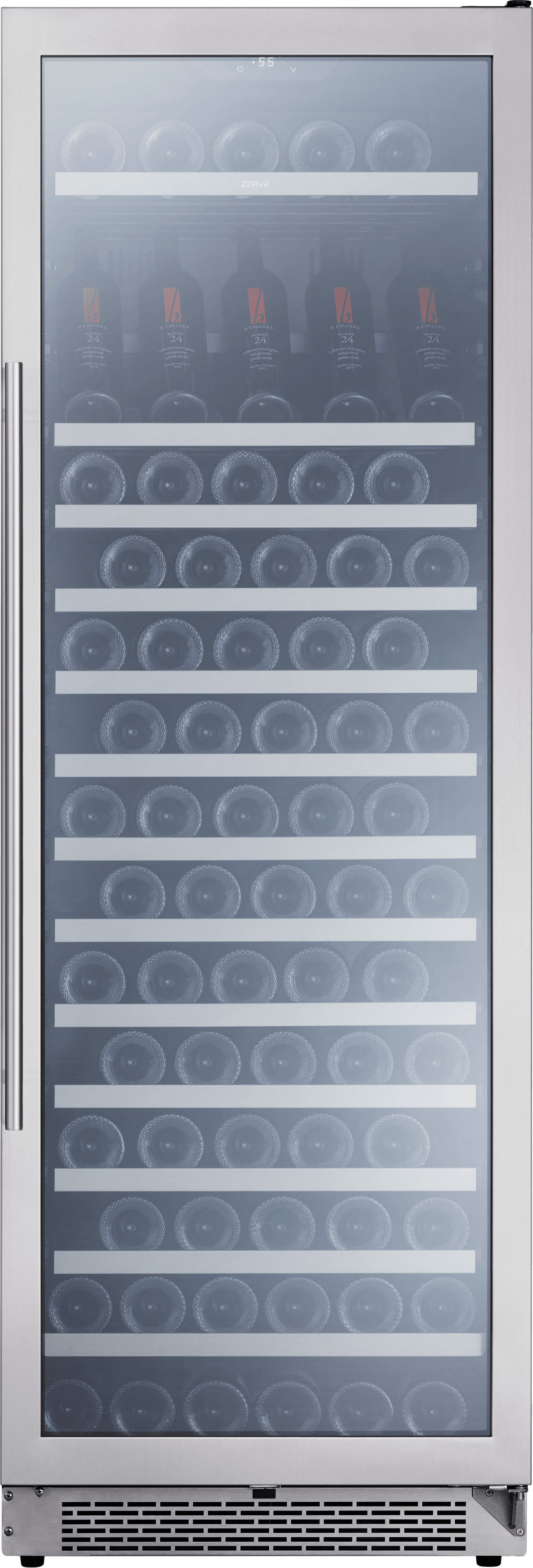 Presrv Wine Cooler, 24in Full Size, SS+Glass, Reverse Door, 1 Zone