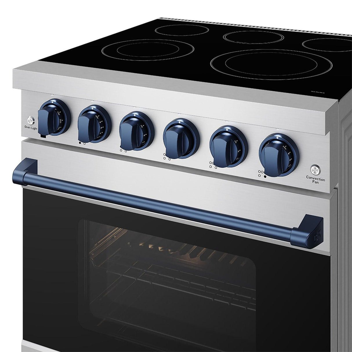 30 Inch Professional Electric Range With Precision Knob Control In Stainless Steel and Blue Gordon Ramsay Series